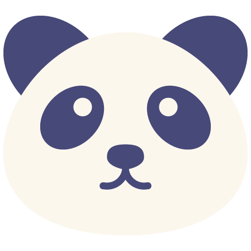 icono de oso panda
